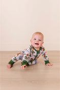 Load image into Gallery viewer, Bamboo One Piece Zip Pajama - It's a Jungle Out There