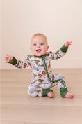 Load image into Gallery viewer, Bamboo One Piece Zip Pajama - It's a Jungle Out There