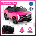 Load image into Gallery viewer, 24V Ride on Truck 2-Seater Licensed Cadillac with Remote Control