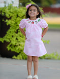 Load image into Gallery viewer, Farm Pink Smocking Embroidered Girls Dress