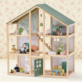 Load image into Gallery viewer, Tiny Land® Sweetwood Evergreen Dollhouse & Wooden Dollhouse Dolls