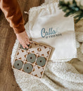 Load image into Gallery viewer, Silicone & Beechwood Tic Tac Toe