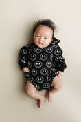 Load image into Gallery viewer, Hooded Bubble Romper | Electric Smiley