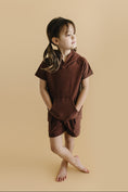 Load image into Gallery viewer, Terry Cargo Shorts Set | Chocolate