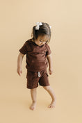 Load image into Gallery viewer, Terry Cargo Shorts Set | Chocolate
