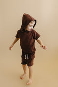 Load image into Gallery viewer, Terry Cargo Shorts Set | Chocolate