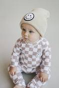 Load image into Gallery viewer, Checkered Smiley Lounge Set | Latte
