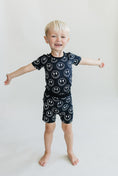 Load image into Gallery viewer, Bamboo Two Piece Shorts Set | Electric Smiley