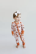 Load image into Gallery viewer, Bamboo Zip Romper | Pumpkin Spice