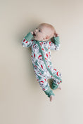 Load image into Gallery viewer, Bamboo Zip Romper | Checkered Santa