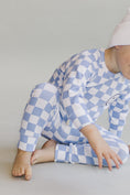 Load image into Gallery viewer, Checkered Smiley Lounge Set | Blue