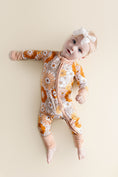 Load image into Gallery viewer, Bamboo Zip Romper | Petal Pop