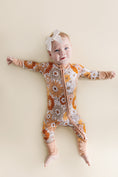 Load image into Gallery viewer, Bamboo Zip Romper | Petal Pop