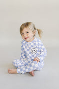 Load image into Gallery viewer, Checkered Smiley Lounge Set | Blue