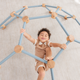 Load image into Gallery viewer, Wooden Climber for Kids in Pacific Blue
