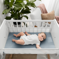 Load image into Gallery viewer, Muslin Fitted Bassinet Crib Sheet