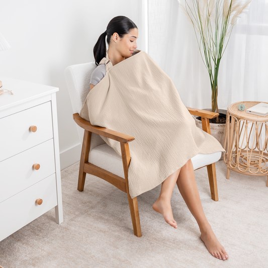 Muslin Nursing Cover, Pack of 1 in Sand