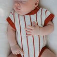 Load image into Gallery viewer, Knit Romper | Picnic Pinstripe