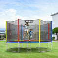 Load image into Gallery viewer, 14 Feet Trampoline with Safety Enclosure Net and Ladder Outdoor for Kids Adults