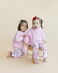 Load image into Gallery viewer, Checkered Candy Cane Flare Pants | Pink