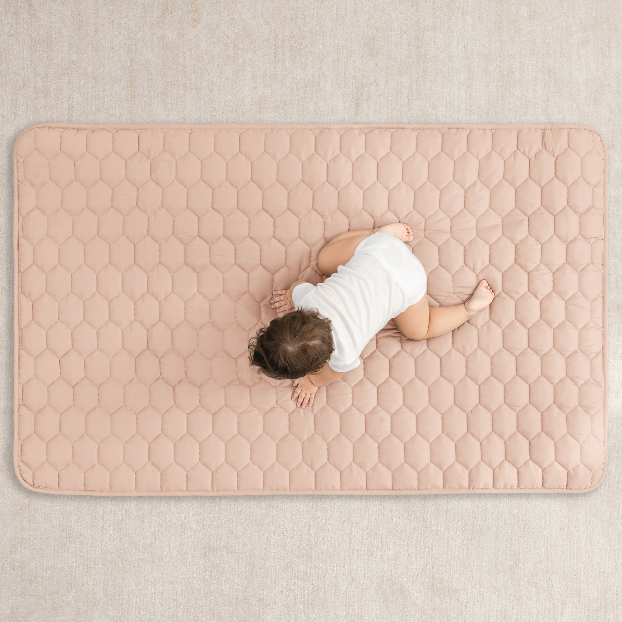 Play Mat with Non-Slip Bottom in Blush