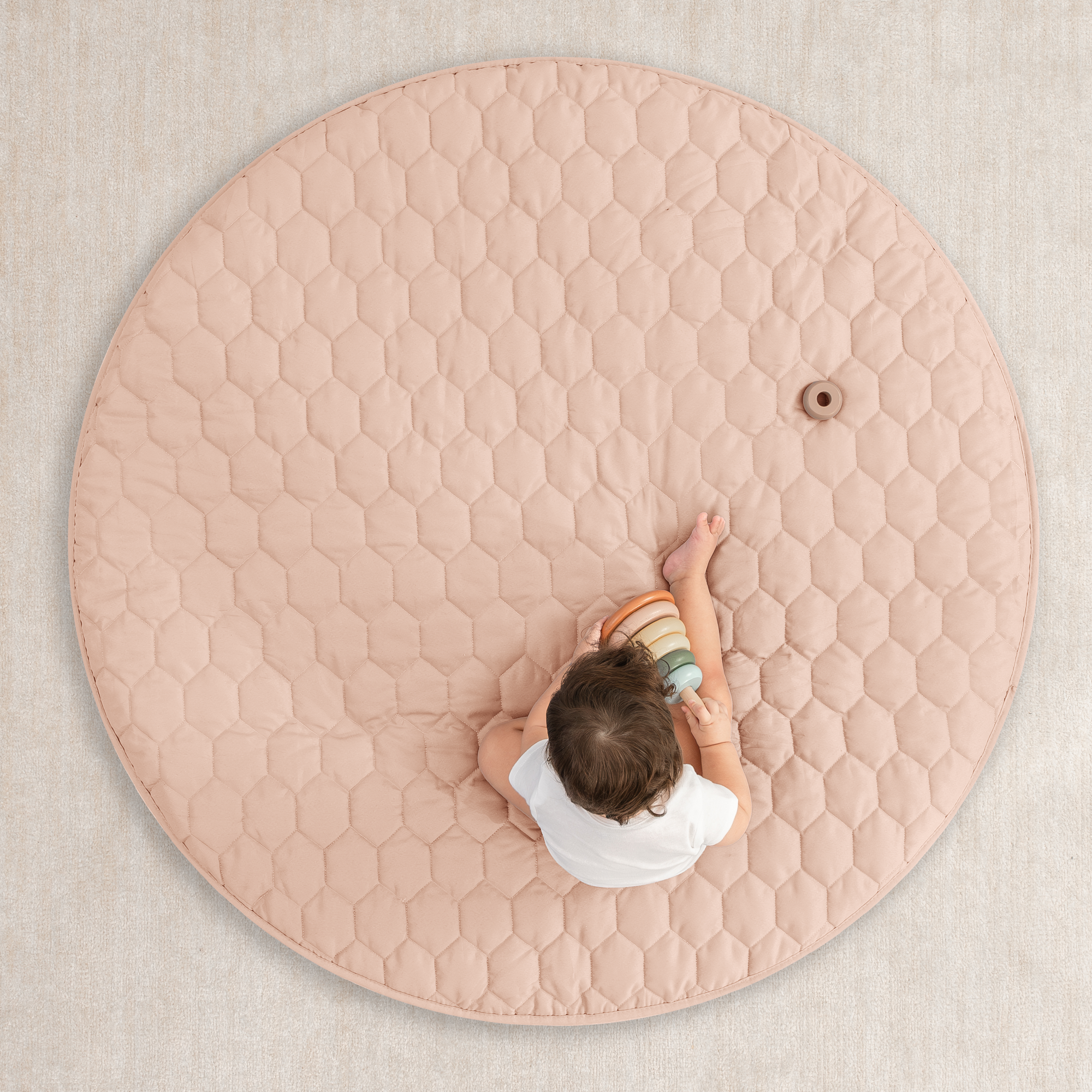 Play Mat with Non-Slip Bottom in Blush