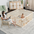 Load image into Gallery viewer, Playpen for Toddler and Babies in Natural Wood