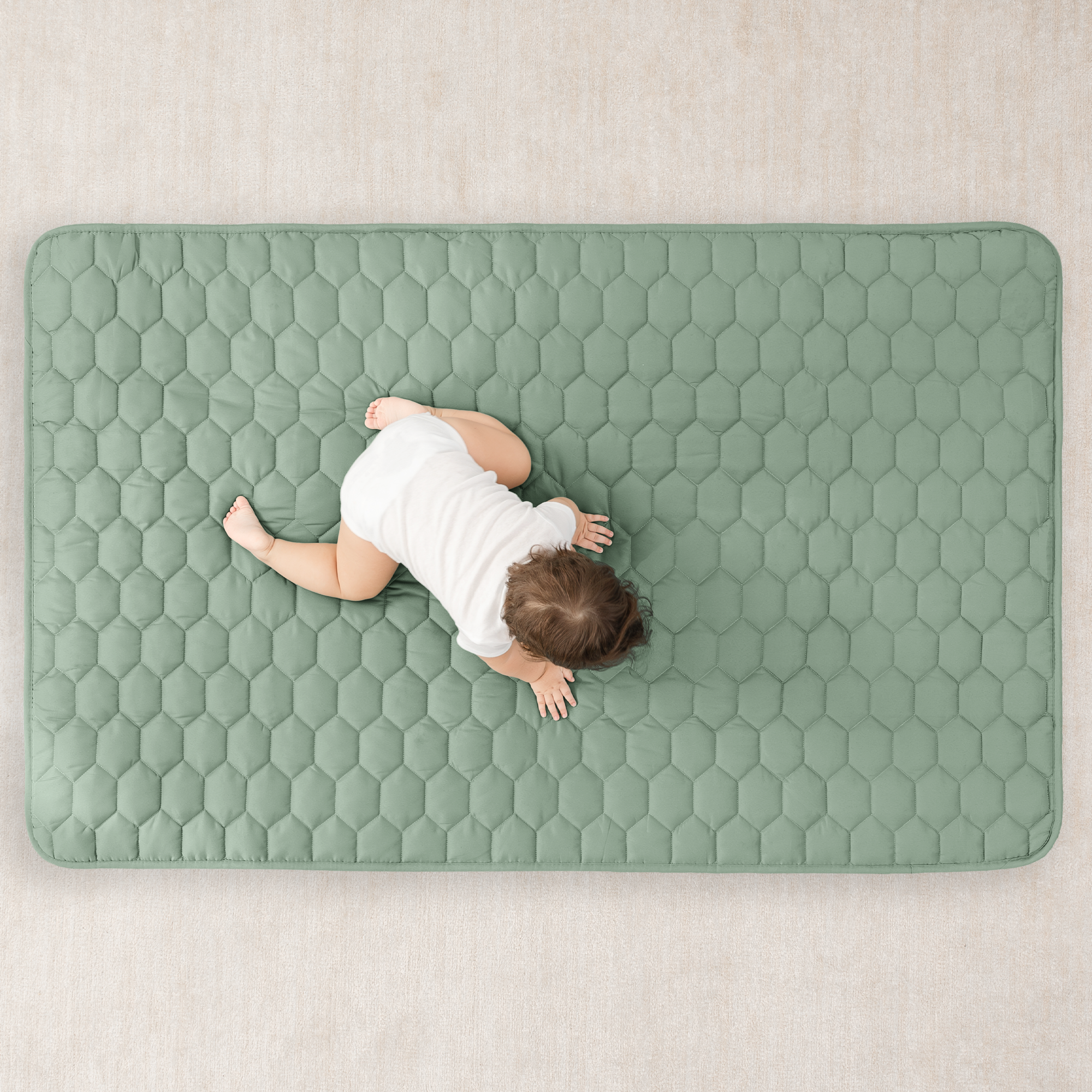 Play Mat with Non-Slip Bottom in Fern