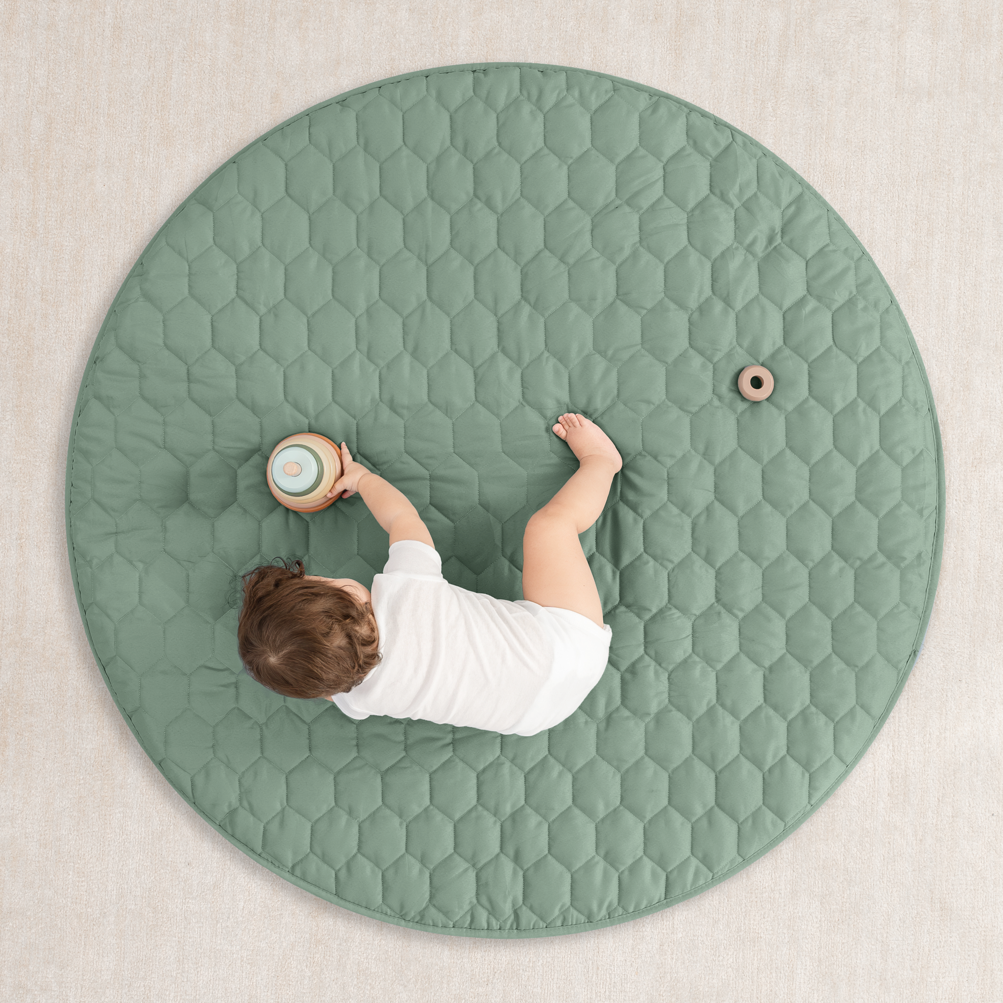 Play Mat with Non-Slip Bottom in Fern