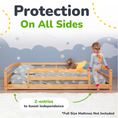 Load image into Gallery viewer, Full-Size Montessori Floor Bed with Strong Slatted Frame