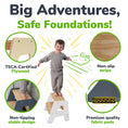 Load image into Gallery viewer, 2-Step Wooden Stool for Kids
