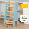 Load image into Gallery viewer, Adjustable Toddler Kitchen Tower with Safety Bars
