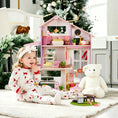 Load image into Gallery viewer, Tiny Land® Sweetwood Edge Dollhouse - Green & Pink