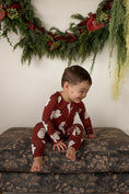 Load image into Gallery viewer, Bamboo Zip Pajamas | Vintage Santa