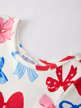 Load image into Gallery viewer, 4th of july Color Bow Printed Short Sleeves Dress