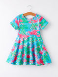 Load image into Gallery viewer, Summer Passion Flamingo Girls Dress