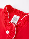 Load image into Gallery viewer, Christmas Red Girls Embroidered Pajamas