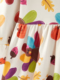 Load image into Gallery viewer, Thanksgiving Turkey Print Girls Dress