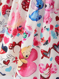 Load image into Gallery viewer, Valentine's Day Girls Dress Cartoon Character Print