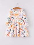 Load image into Gallery viewer, Halloween Bow Spring and Summer Girls Dress