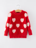 Load image into Gallery viewer, Valentine's Day Girls Pullover Sweater