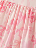 Load image into Gallery viewer, Bow Print Flying Sleeve Girls Dress