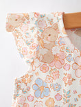 Load image into Gallery viewer, Easter Bunny Floral Print Fly Sleeve Girls Dress