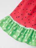 Load image into Gallery viewer, Girls Spring and Summer Watermelon Suspender Dress