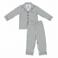 Load image into Gallery viewer, Green Stripe Collared Bamboo Set