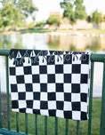 Load image into Gallery viewer, Checker Flame Beach Towel