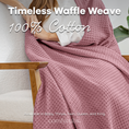 Load image into Gallery viewer, Adult Waffle Blankets in Mauve