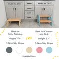 Load image into Gallery viewer, 2-Step Wooden Stool for Kids