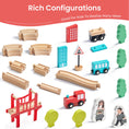Load image into Gallery viewer, Tiny Land® Wooden Train Set for Children 39 Pcs