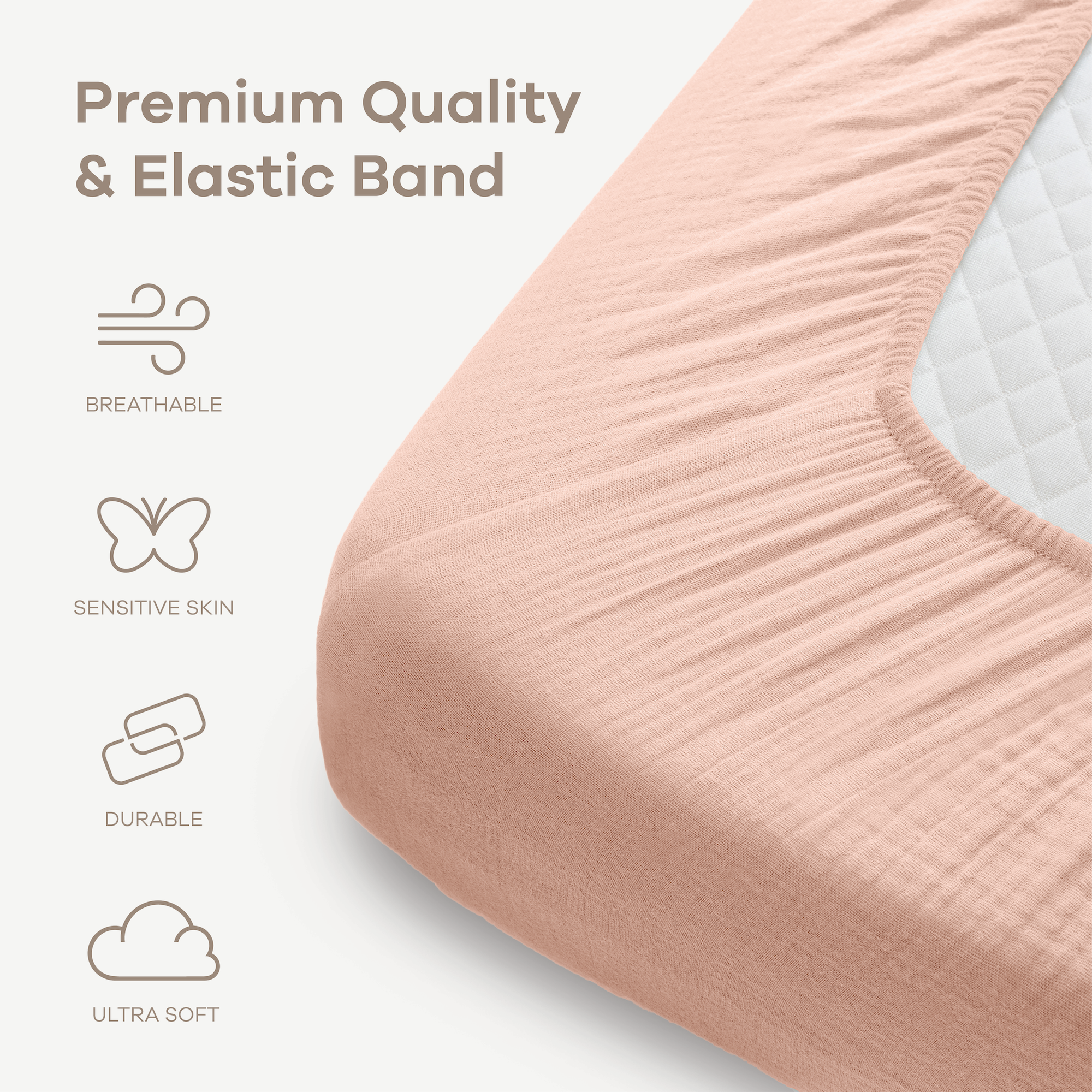 Muslin Fitted Crib Sheet